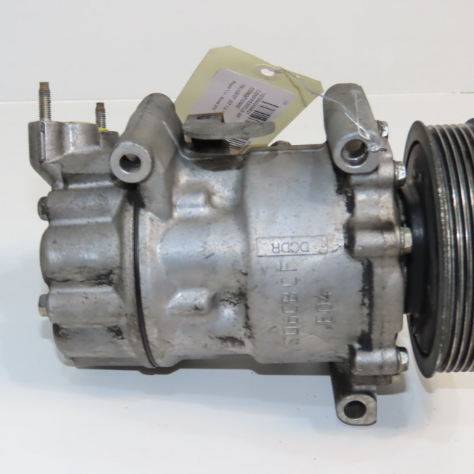 Compresseur air conditionne occasion PEUGEOT 207 Phase 1 04-2006->06-2013 1.4i 75ch 9822826880 3