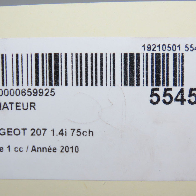 Radiateur occasion PEUGEOT 207 Phase 1 04-2006->06-2013 1.4i 75ch 1330W8 4