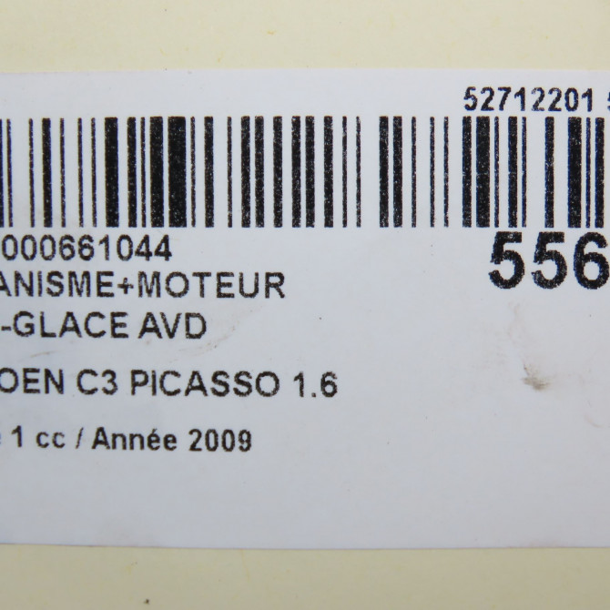 Mecanisme + moteur lève-glace avant droit occasion CITROEN C3 PICASSO Phase 1 02-2009->08-2012 1.6 HDi 16v 110ch 9222FY 7