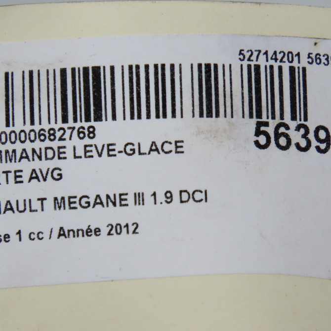 Commande lève-glace porte avant gauche occasion RENAULT MEGANE III Phase 1 11-2008->01-2012 1.9 DCI 130ch 809610006R 5