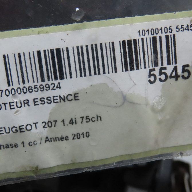 Moteur essence occasion PEUGEOT 207 Phase 1 04-2006->06-2013 1.4i 75ch 135RC 7