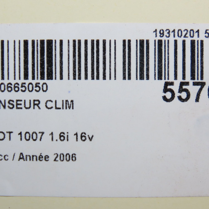 Condenseur clim occasion PEUGEOT 1007 Phase 1 04-2005->12-2010 1.6i 16v 6455JF 5