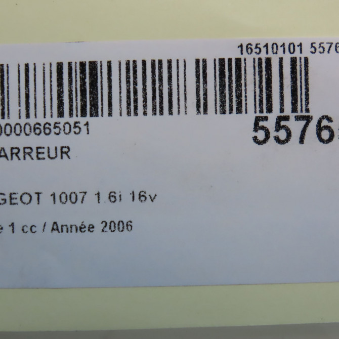 Démarreur occasion PEUGEOT 1007 Phase 1 04-2005->12-2010 1.6i 16v 5802C9 7