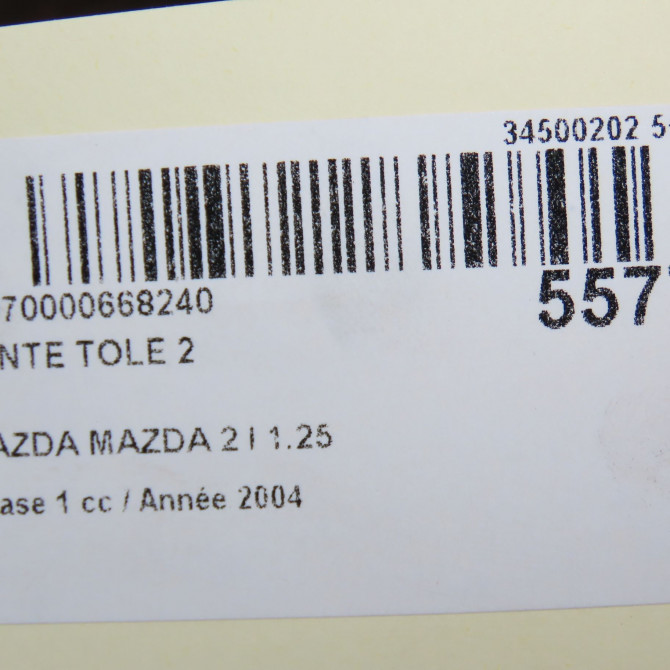Jante tole occasion MAZDA MAZDA 2 I Phase 1 03-2003->09-2007 1.25 9965M46050 4
