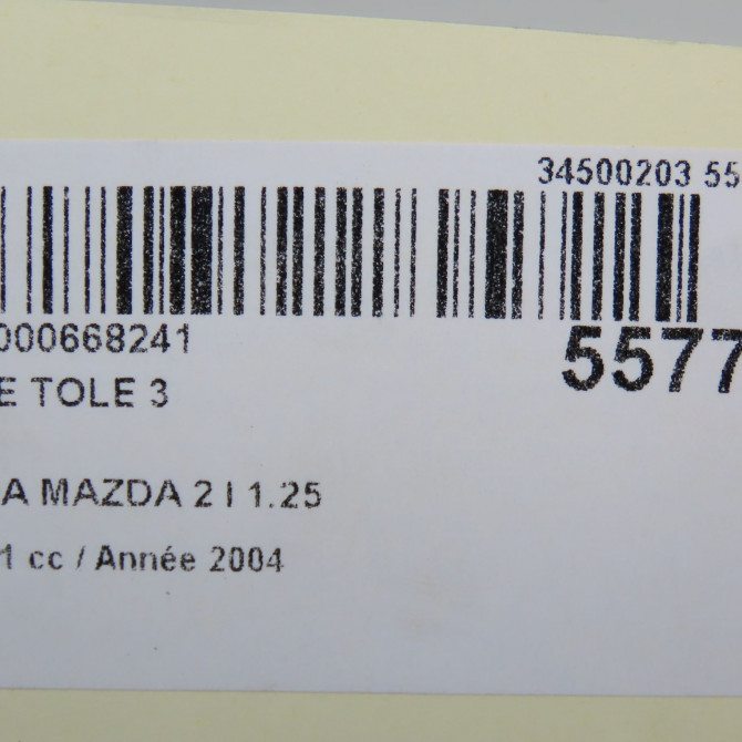 Jante tole occasion MAZDA MAZDA 2 I Phase 1 03-2003->09-2007 1.25 9965M46050 5