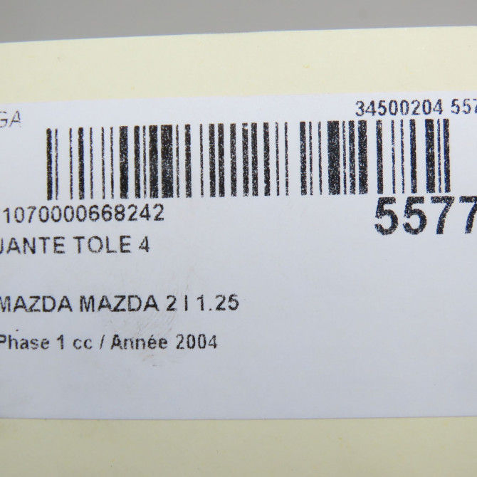 Jante tole occasion MAZDA MAZDA 2 I Phase 1 03-2003->09-2007 1.25 9965M46050 4