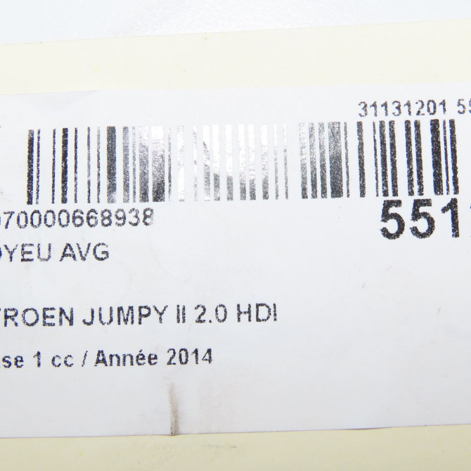 Moyeu avg occasion CITROEN JUMPY II Phase 1 01-2007->... 2.0 HDI 125ch 330780 6