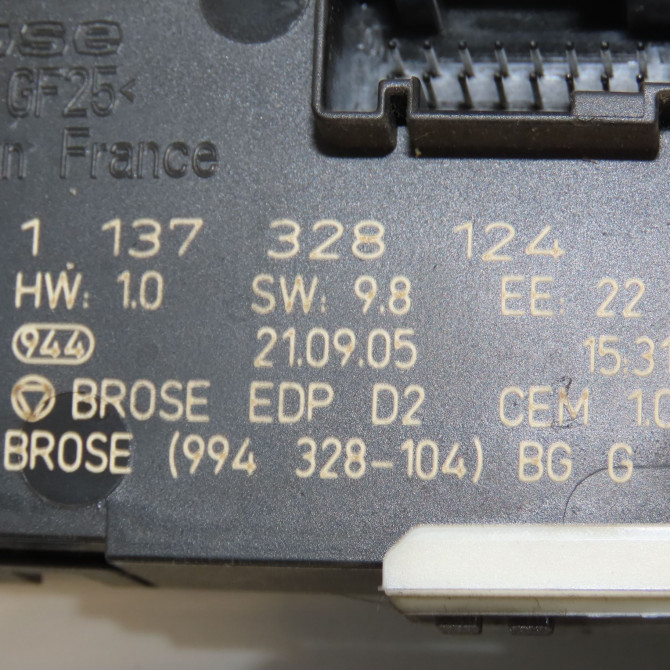 Mecanisme+moteur leve-glace avg occasion PEUGEOT 407 phase 1 SW 07-2004->07-2008 2.0 HDI 136ch 9221Q6 5