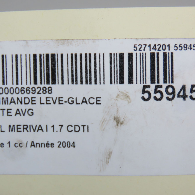 Commande lève-glace porte avant gauche occasion OPEL MERIVA I Phase 1 04-2003->12-2005 1.7 CDTI 24411031 6