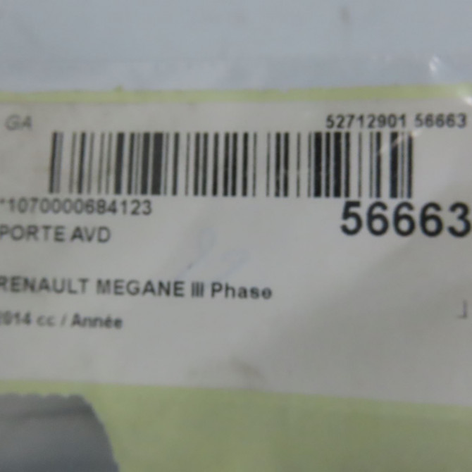 Porte avant droite occasion RENAULT MEGANE III Phase 3 10-2013->... 801006560R 4