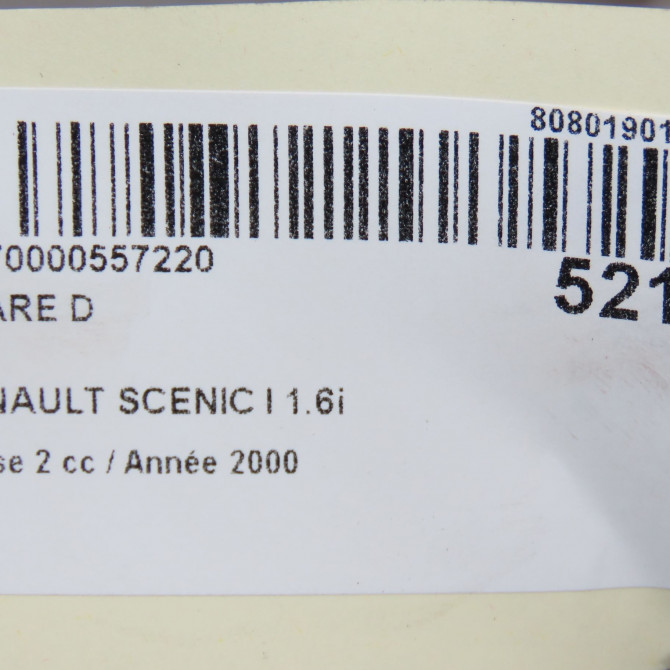 Phare droit occasion RENAULT SCENIC I Phase 2 08-1999->06-2003 1.6i 107ch 260102746R 6