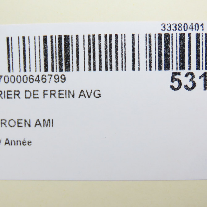 Etrier de frein avant gauche occasion CITROEN 1663358180 7