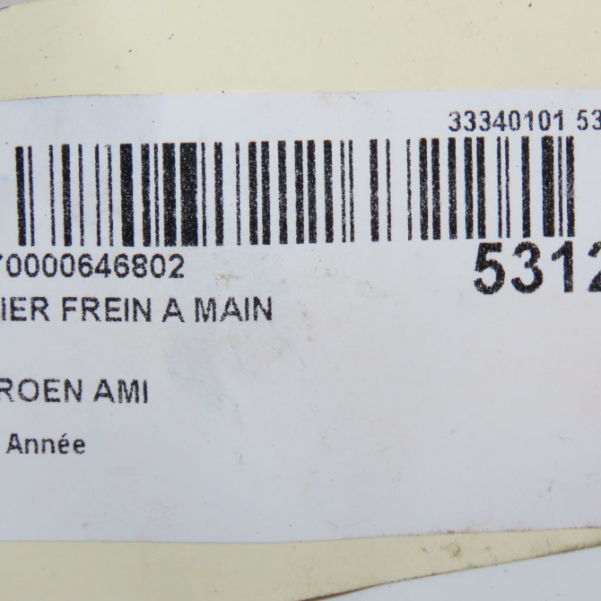 Levier frein a main occasion CITROEN 9838312780 5