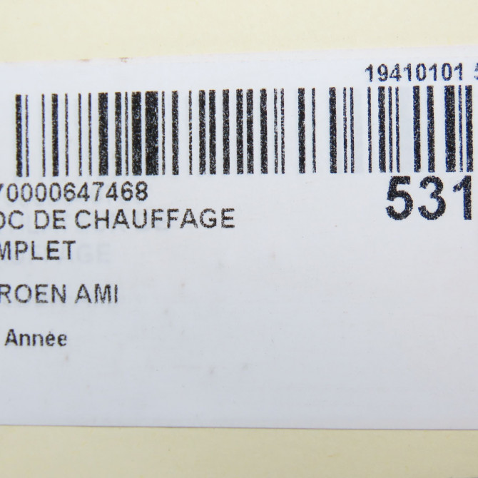 Bloc de chauffage complet occasion CITROEN 9842377980 8