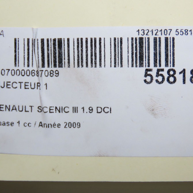 occasion RENAULT SCENIC III Phase 1 04-2009->11-2011 1.9 DCI 130ch 8200784019 5