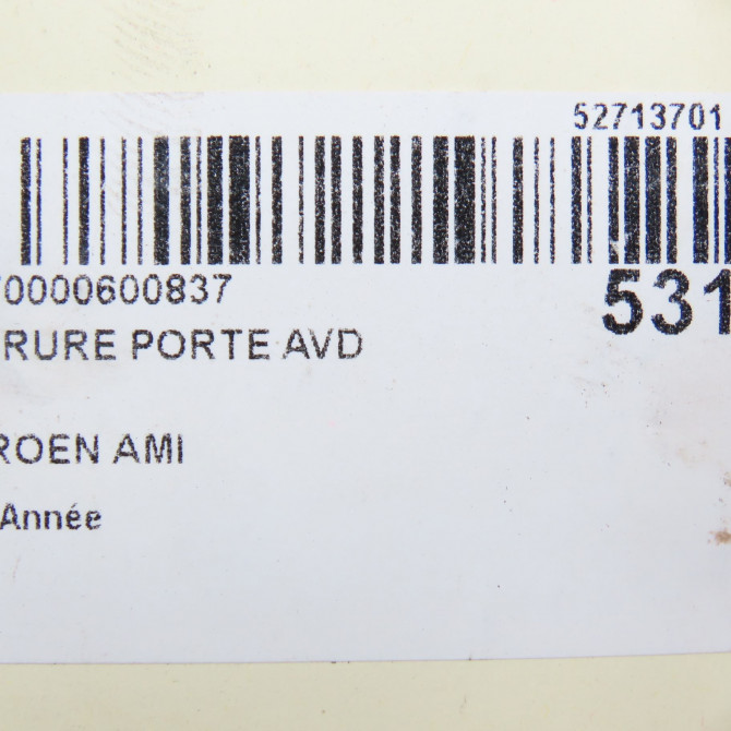 Serrure porte avd occasion CITROEN 9848255380 7