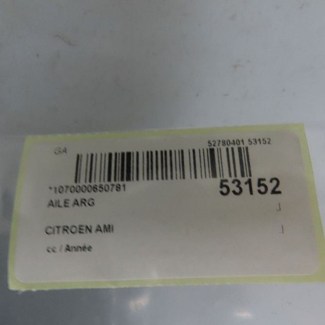 Aile arrière gauche occasion CITROEN 98428394LT 7