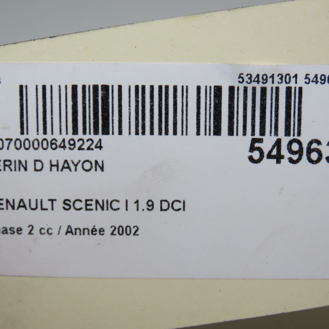Verin droit hayon occasion RENAULT SCENIC I Phase 2 08-1999->06-2003 1.9 DCI 100ch 7700434465 5