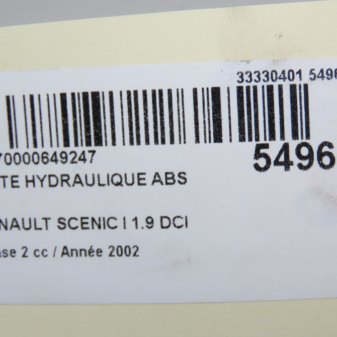 Unité hydraulique ABS occasion RENAULT SCENIC I Phase 2 08-1999->06-2003 1.9 DCI 100ch 7701050006 8
