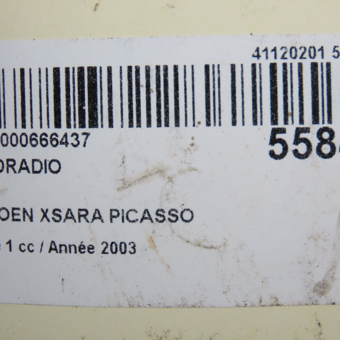 Autoradio occasion CITROEN XSARA PICASSO Phase 1 12-1999->02-2004 2.0 HDi 90ch 656499 5