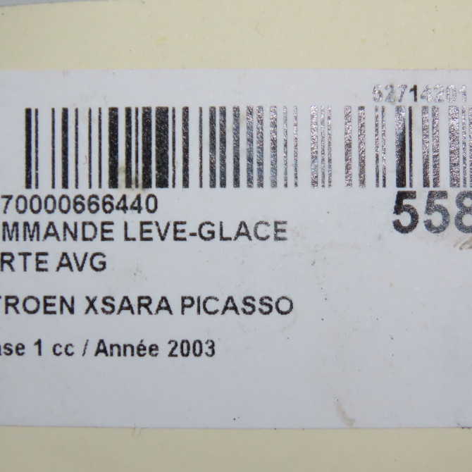 Commande lève-glace porte avant gauche occasion CITROEN XSARA PICASSO Phase 1 12-1999->02-2004 2.0 HDi 90ch 655407 5