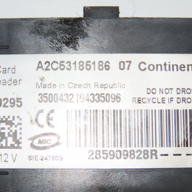 Lecteur de carte occasion RENAULT SCENIC III Phase 1 04-2009->11-2011 1.9 DCI 130ch 285909828R 4