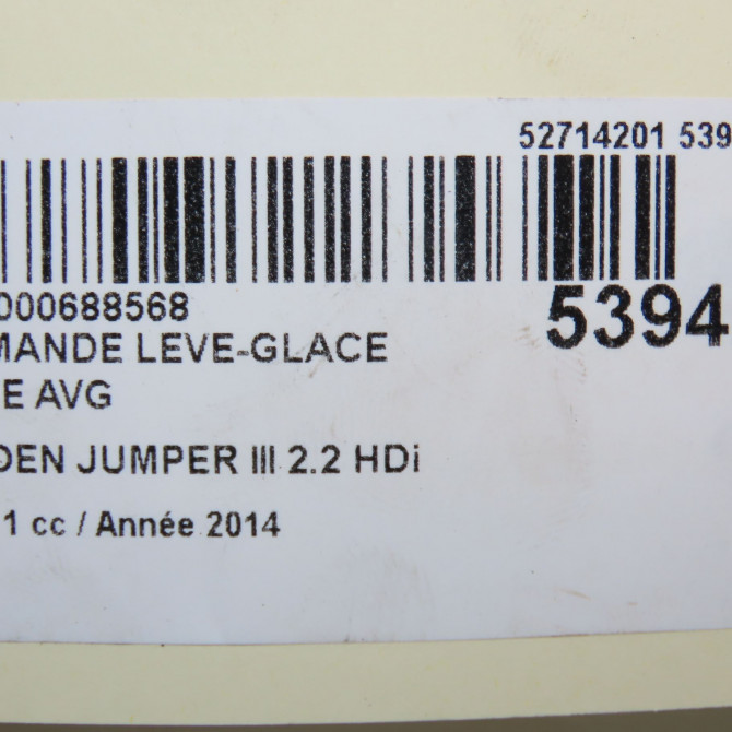 Commande lève-glace porte avant gauche occasion CITROEN JUMPER III Phase 1 06-2006->... 2.2 HDi 130ch 5