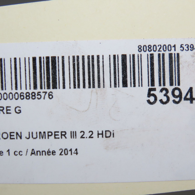 Phare gauche occasion CITROEN JUMPER III Phase 1 06-2006->... 2.2 HDi 130ch 1606927480 7