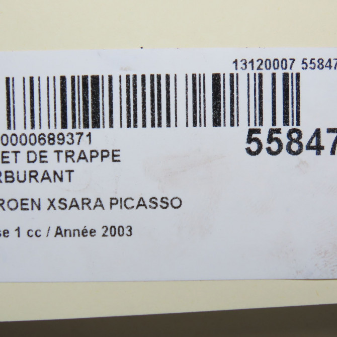 Volet de trappe carburant occasion CITROEN XSARA PICASSO Phase 1 12-1999->02-2004 2.0 HDi 90ch 151780 5