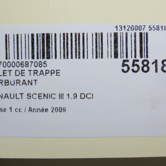 Volet de trappe carburant occasion RENAULT SCENIC III Phase 1 04-2009->11-2011 1.9 DCI 130ch 788300008R 5