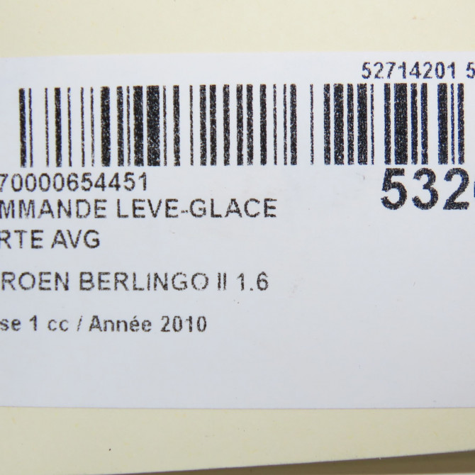 Commande lève-glace porte avant gauche occasion CITROEN BERLINGO II Phase 1 05-2008->01-2012 1.6 HDI 16v 75ch 6490E2 4