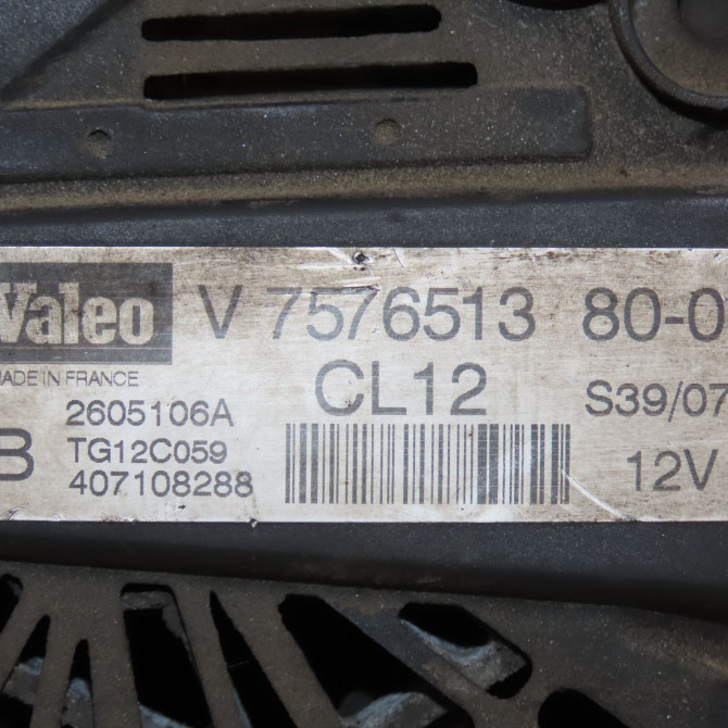 Alternateur occasion CITROEN C3 PICASSO Phase 2 09-2012->... 1.4 VTI 95ch 9819187680 4