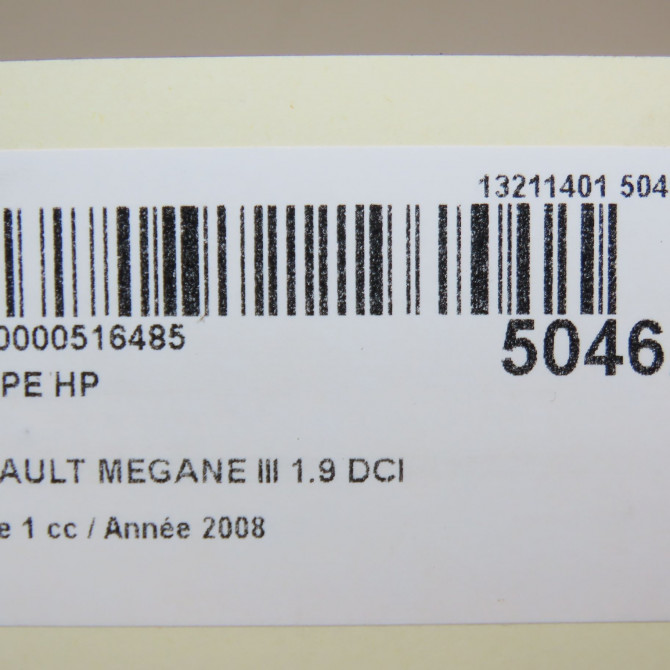 Pompe hp occasion RENAULT MEGANE III Phase 1 11-2008->01-2012 1.9 DCI 130ch 8200945033 7