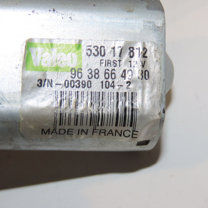 Moteur essuie-glace arrière occasion PEUGEOT 206 + Phase 1 03-2009->05-2013 1.4i 75ch 6405H8 4