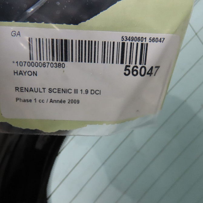 Hayon occasion RENAULT SCENIC III Phase 1 04-2009->11-2011 1.9 DCI 130ch 901003854R 3