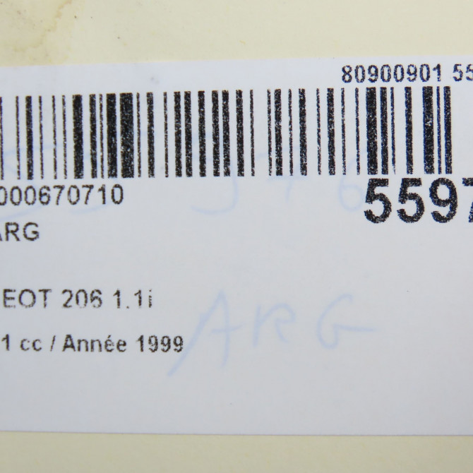 Feu arrière gauche occasion PEUGEOT 206 Phase 1 09-1998->03-2009 1.1i 6350P1 5