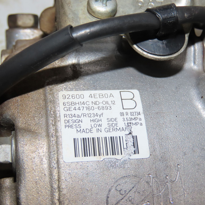 Compresseur air conditionne occasion RENAULT SCENIC III Phase 3 04-2013->... 1.6Dci 130ch 926004EB0A 7