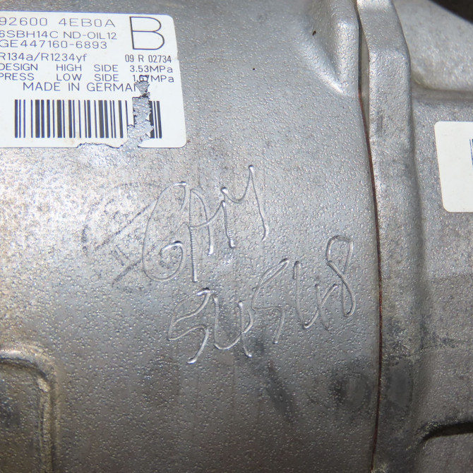 Compresseur air conditionne occasion RENAULT SCENIC III Phase 3 04-2013->... 1.6Dci 130ch 926004EB0A 8