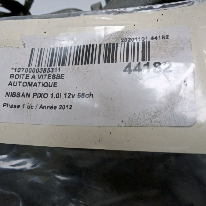 Boîte à vitesse automatique occasion NISSAN PIXO Phase 1 05-2009->... 1.0i 12v 68ch 5