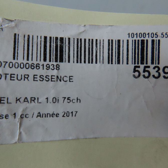 Moteur essence occasion OPEL KARL Phase 1 04-1995->04-1999 1.0i 75ch 55498584 7