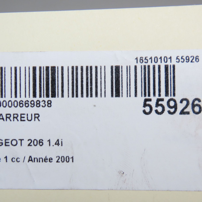 Démarreur occasion PEUGEOT 206 Phase 1 09-1998->03-2009 1.4i 5802M9 6