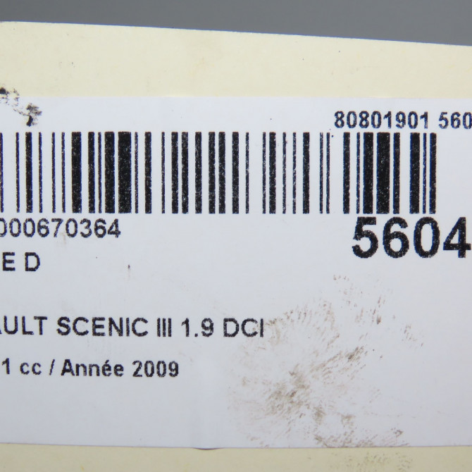 Phare droit occasion RENAULT SCENIC III Phase 1 04-2009->11-2011 1.9 DCI 130ch 260108250R 5