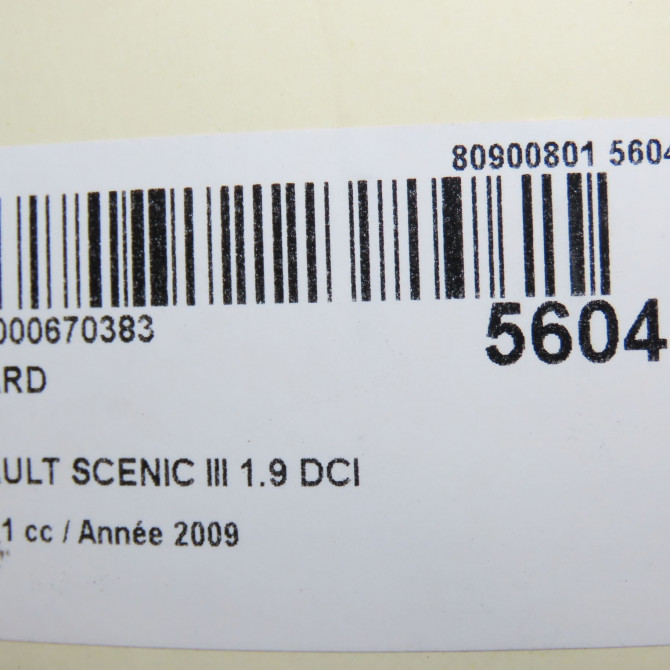 Feu arrière droit occasion RENAULT SCENIC III Phase 1 04-2009->11-2011 1.9 DCI 130ch 265500014R 5