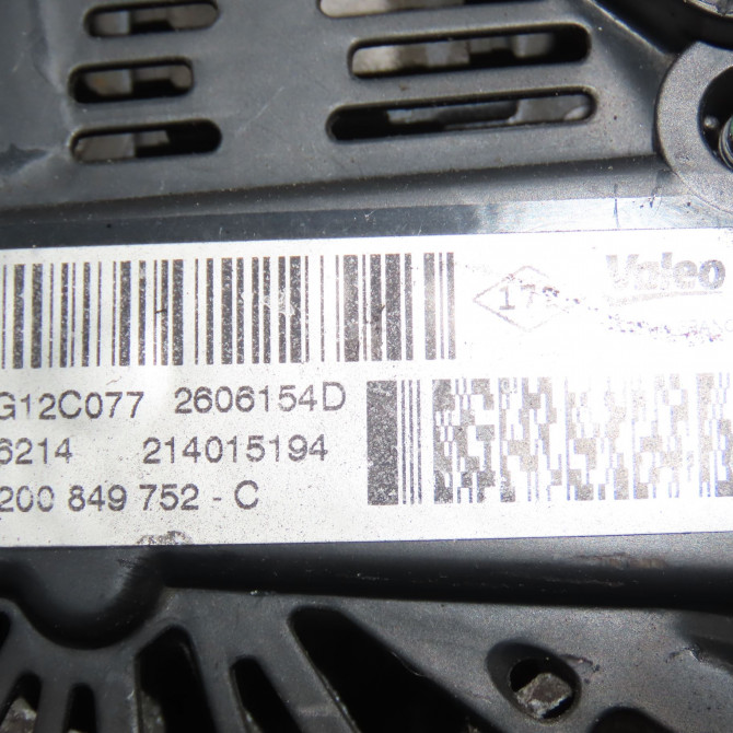 Alternateur occasion RENAULT MEGANE III Phase 3 10-2013->... 8200854119 7