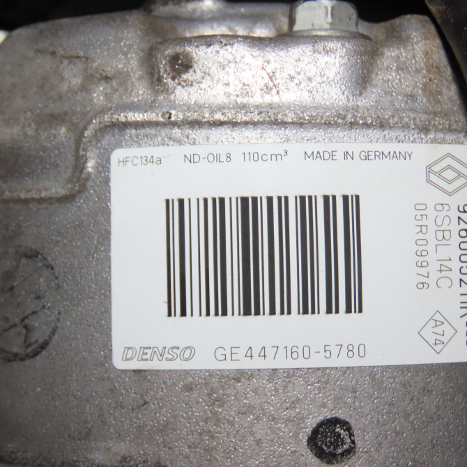 Compresseur air conditionne occasion RENAULT MEGANE III Phase 3 10-2013->... 926004EB0A 7