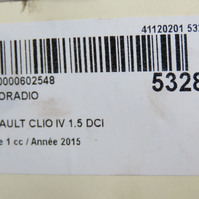 Autoradio occasion RENAULT CLIO IV Phase 1 07-2012->... 1.5 DCI 90ch 281156547R 7