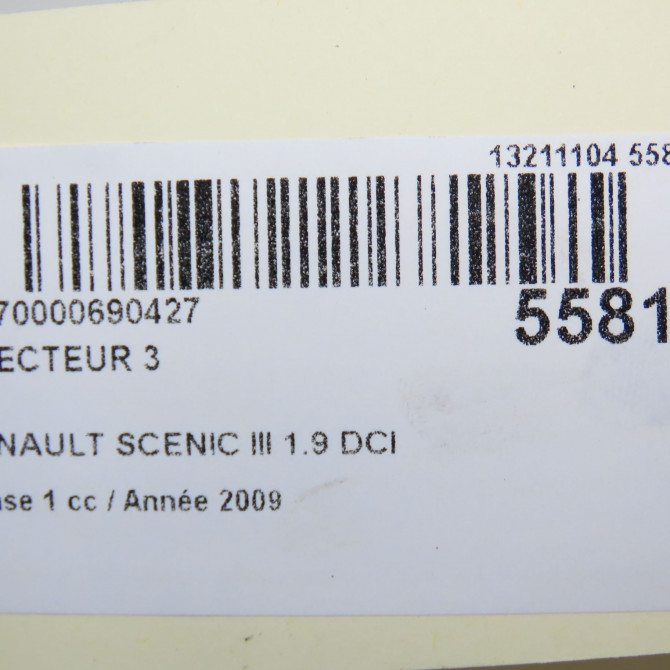 occasion RENAULT SCENIC III Phase 1 04-2009->11-2011 1.9 DCI 130ch 8200784019 5