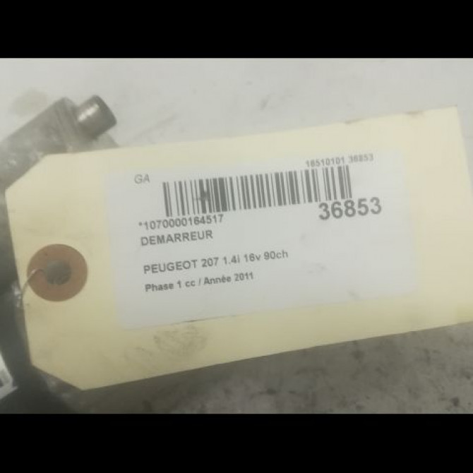 Démarreur occasion PEUGEOT 207 Phase 1 04-2006->06-2013 1.4i 16v 90ch V764559080 3