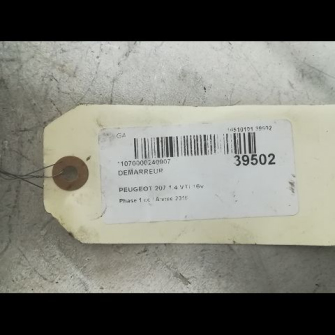 Démarreur occasion PEUGEOT 207 Phase 1 04-2006->06-2013 1.4 VTI 16v 95ch V764559080 5