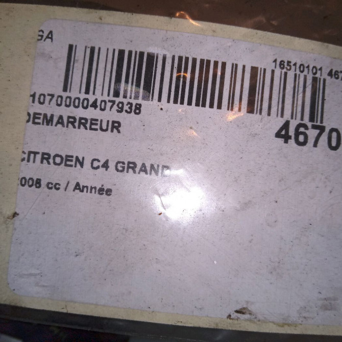 Démarreur occasion CITROEN C4 GRAND PICASSO I Phase 1 10-2006->09-2013 V764559080 6